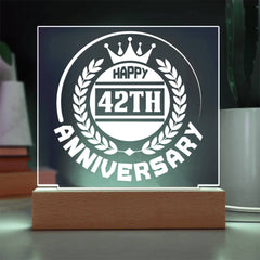 42nd Anniversary Royal Crown Plaque