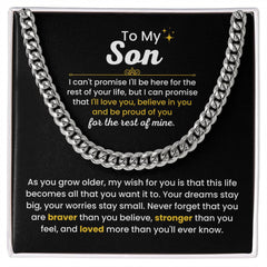 Cuban Link Chain for Son – 'Love You Always' Heartfelt Gift