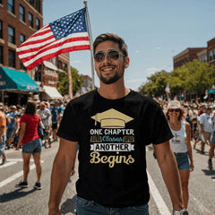 Graduation T-Shirt – One Chapter Closes Another Begins