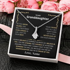 Joyful Necklace Gift for Granddaughter, Elegant Jewelry Full of Love, Alluring Beauty Necklace