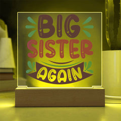 Big Sister Again - Double the Love Plaque