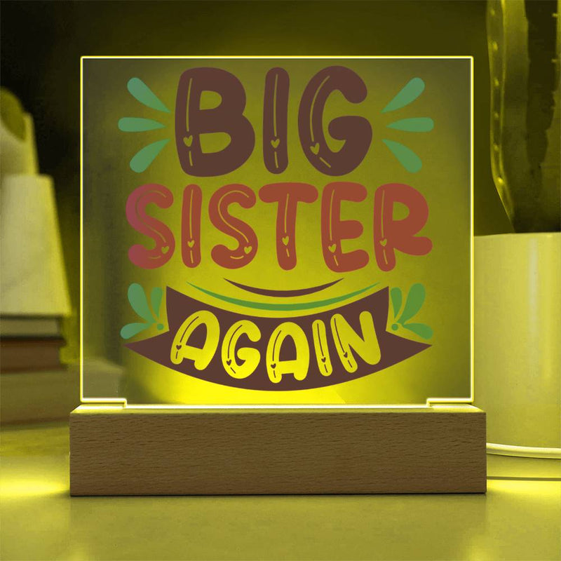 Big Sister Again - Double the Love Plaque