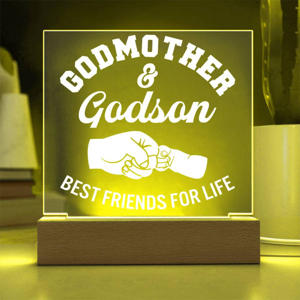 Godmother & Godson – Best Friends for Life Plaque