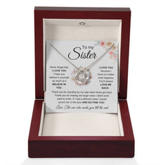 To My Sister – I Believe In You Necklace
