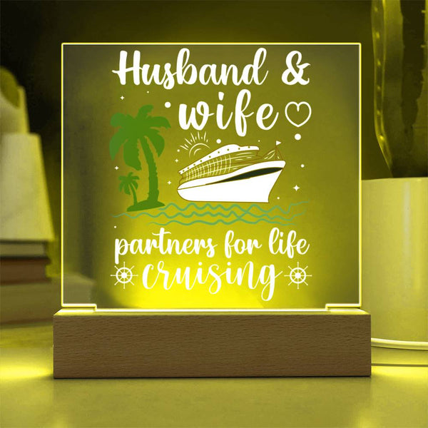 Cruising Through Life Together – Husband & Wife Forever Plaque