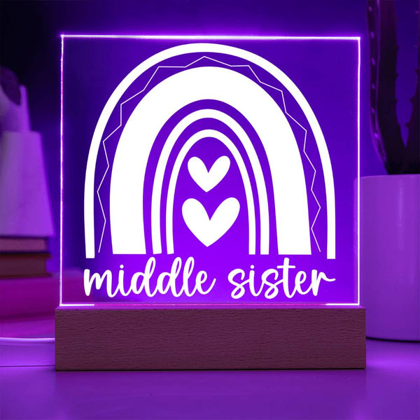 Middle Sister – Right in the Heart of It All Plaque