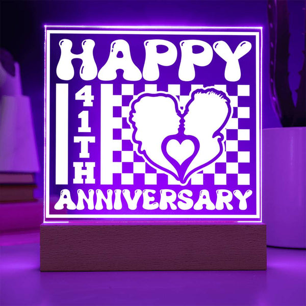 Happy 41st Anniversary Love Plaque
