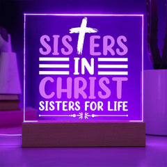 Sisters in Christ, Sisters for Life Plaque