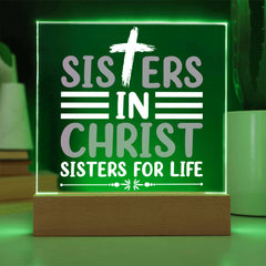 Sisters in Christ, Sisters for Life Plaque