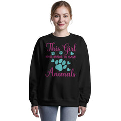 Animal Lover Tee – This Girl Was Made to Save Animals