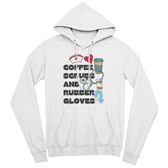 Nurse Fuel Tee – Coffee, Scrubs & Gloves Design