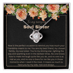 To My Amazing Soul Sister – My Shining Star Necklace