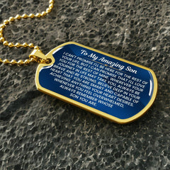 Dog Tag for Son – Heartfelt Gift to Encourage Strength and Bravery