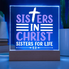 Sisters in Christ, Sisters for Life Plaque