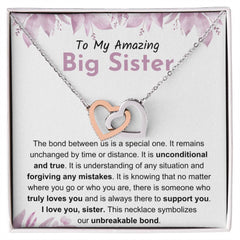 To My Amazing Big Sister – Our Unbreakable Bond Necklace