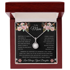 To My Mom - Words Can’t Express How Much You Mean to Me Necklace from Daughter