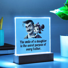 Personalized Acrylic Plaque for Daughter from Dad – Heartfelt Gift for Her