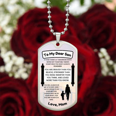 Dog Tag for Son from Mom – A Heartfelt Reminder of a Mother's Love