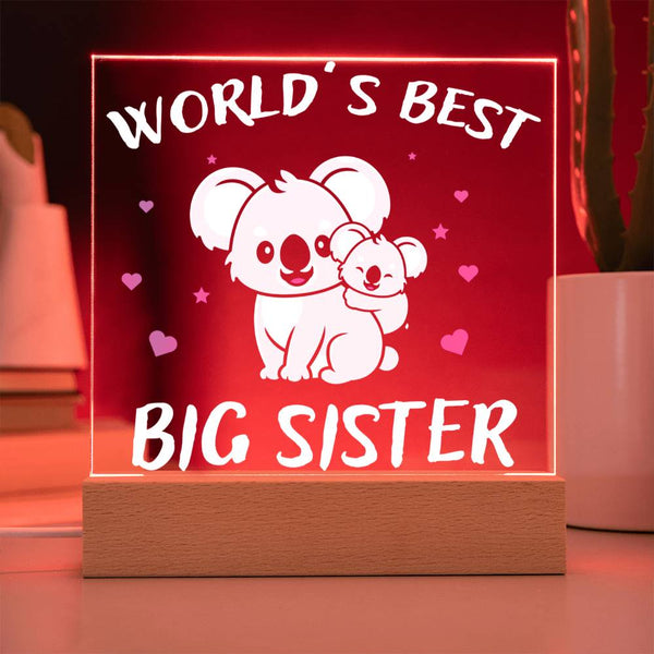 World’s Best Big Sister – Koala Design Plaque