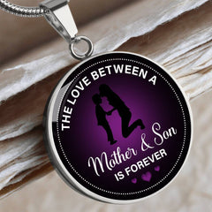 The Love Between a Mother and Son Is Forever - Circle Necklace