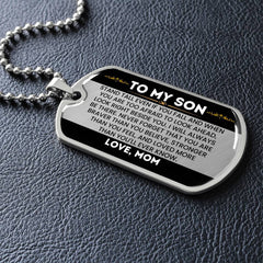 Dog Tag for Son from Mom – Inspiring Gift with a Message of Love