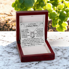 Future Wife Jewelry Gift, Soulmate Pendant Necklace For Her, Romantic Engagement Gift, Forever Love Keepsake