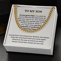 To My Son – 'Chase Your Dreams' Necklace