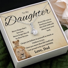 To My Daughter Necklace – This Old Lion’s Love