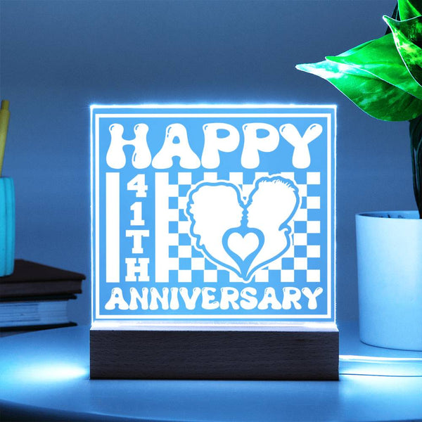 Happy 41st Anniversary Love Plaque