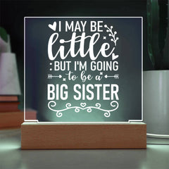 Little Now, Big Sister Soon Plaque