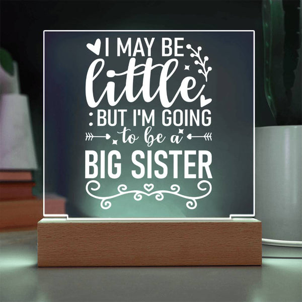 Little Now, Big Sister Soon Plaque