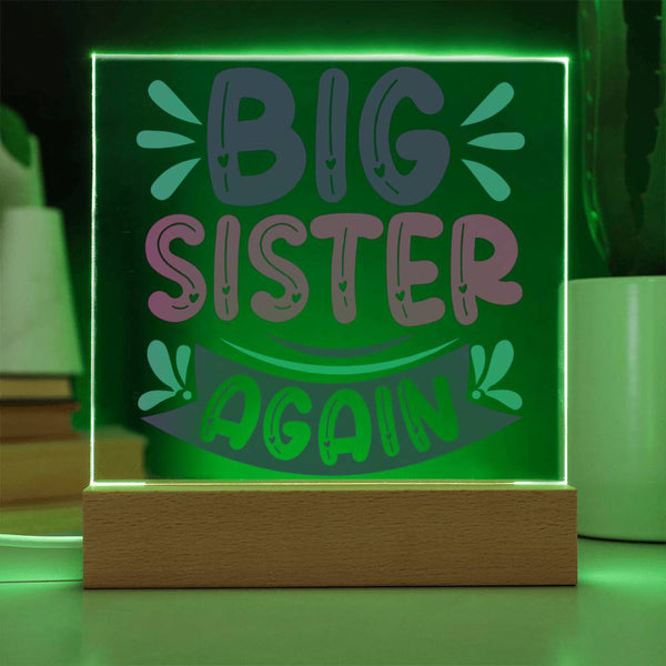 Big Sister Again - Double the Love Plaque