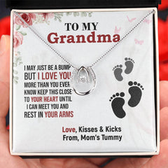 To My Grandma – Love From Mom’s Tummy Necklace