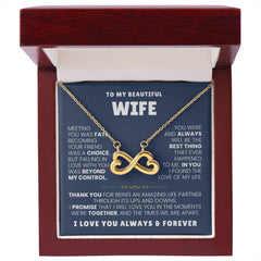 To My Wife Necklace - Meeting You Was Fate, Loving You Forever Is My Promise