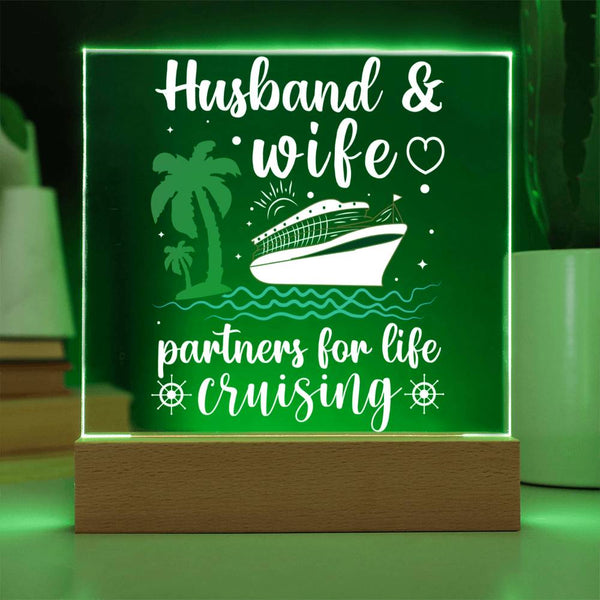 Cruising Through Life Together – Husband & Wife Forever Plaque