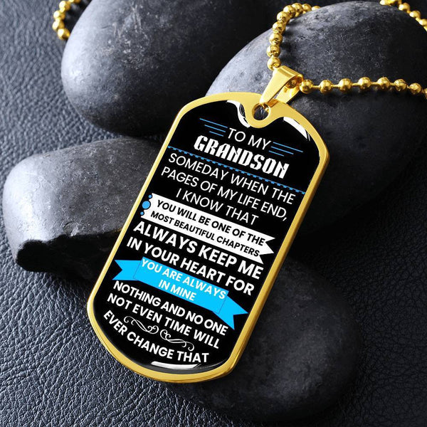 Dog Tag for Grandson – Heartfelt Gift from Grandma or Grandpa
