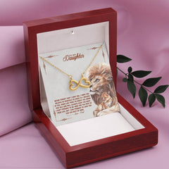 To My Daughter - Old Lion - Heartfelt Necklace Gift from Dad