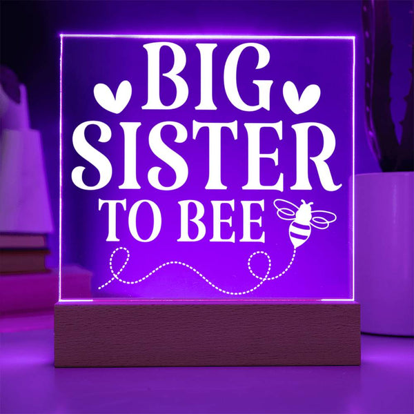 Big Sister to Bee – Buzzing With Excitement Plaque