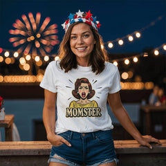 MOMSTER Mode – Funny Retro Mom Tee