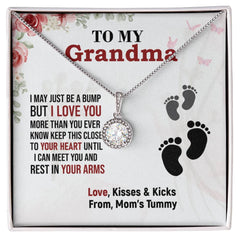 To My Grandma – Love From Mom’s Tummy Necklace