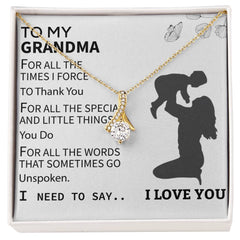 Gift For Grandma, Grandma Necklace, Forever Love Pendant, Meaningful Gift For Grandmother