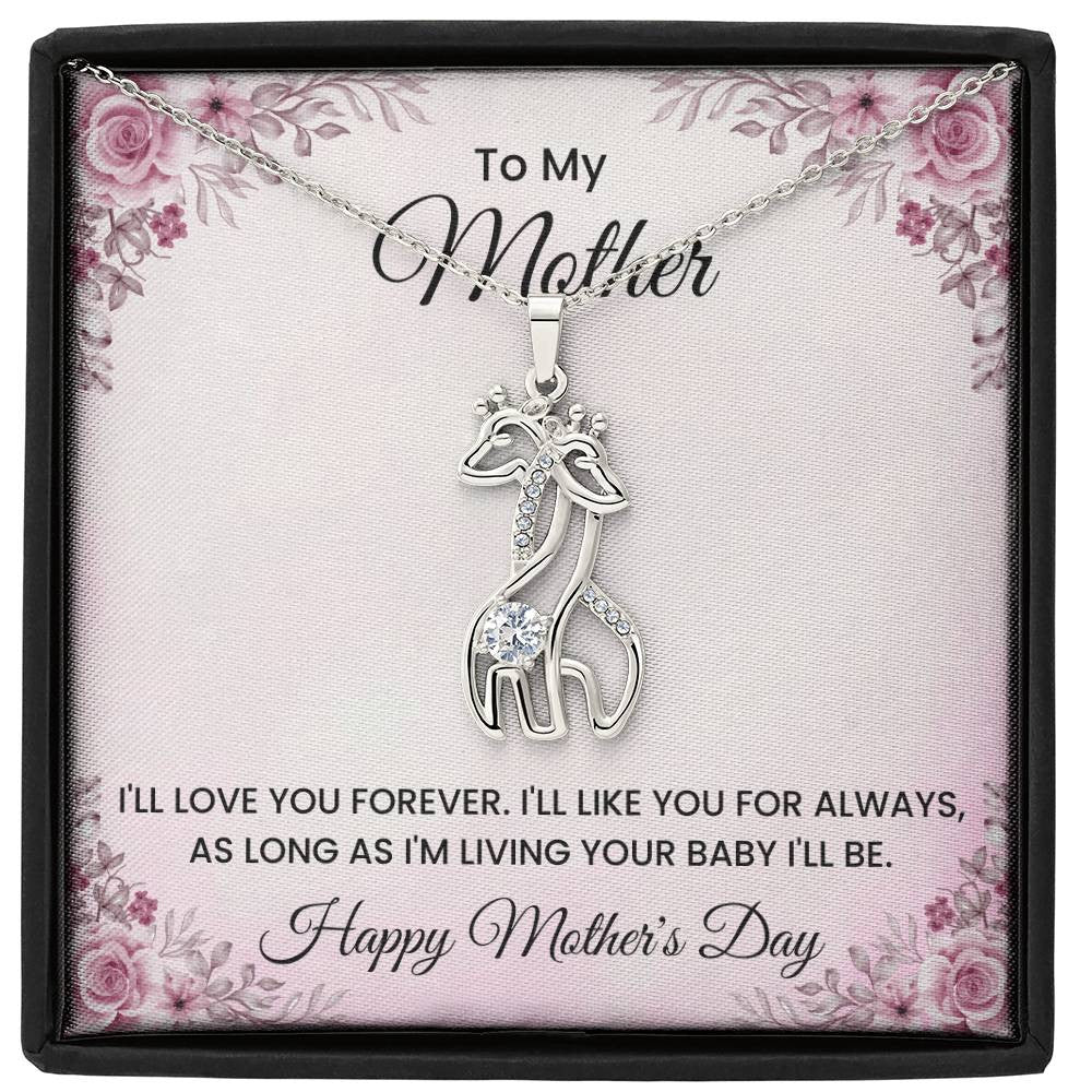 Forever My Mother, Always Your Baby - Heartfelt Mother's Day Necklace