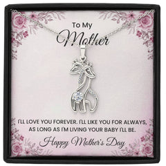 Forever My Mother, Always Your Baby - Heartfelt Mother's Day Necklace