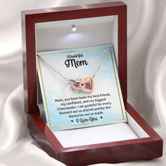 Mom, My Best Friend & Forever Cheerleader Necklace