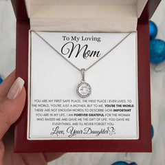 Mom, My First Home & Forever Safe Place - Meaningful Necklace Gift