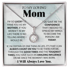 Mom, You Are My Rock & Inspiration Necklace