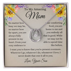 To My Amazing Mom - A Son’s Everlasting Love Necklace Set