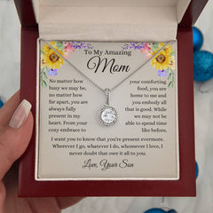 To My Amazing Mom - A Son’s Everlasting Love Necklace Set