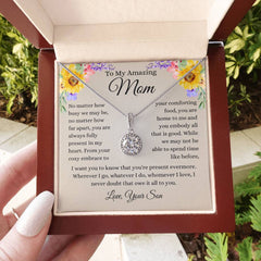 To My Amazing Mom - A Son’s Everlasting Love Necklace Set