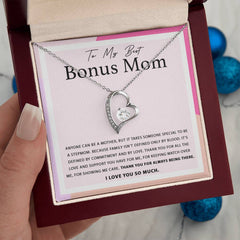 To My Best Bonus Mom - A Stepmom’s Love Necklace Set